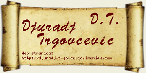 Đurađ Trgovčević vizit kartica